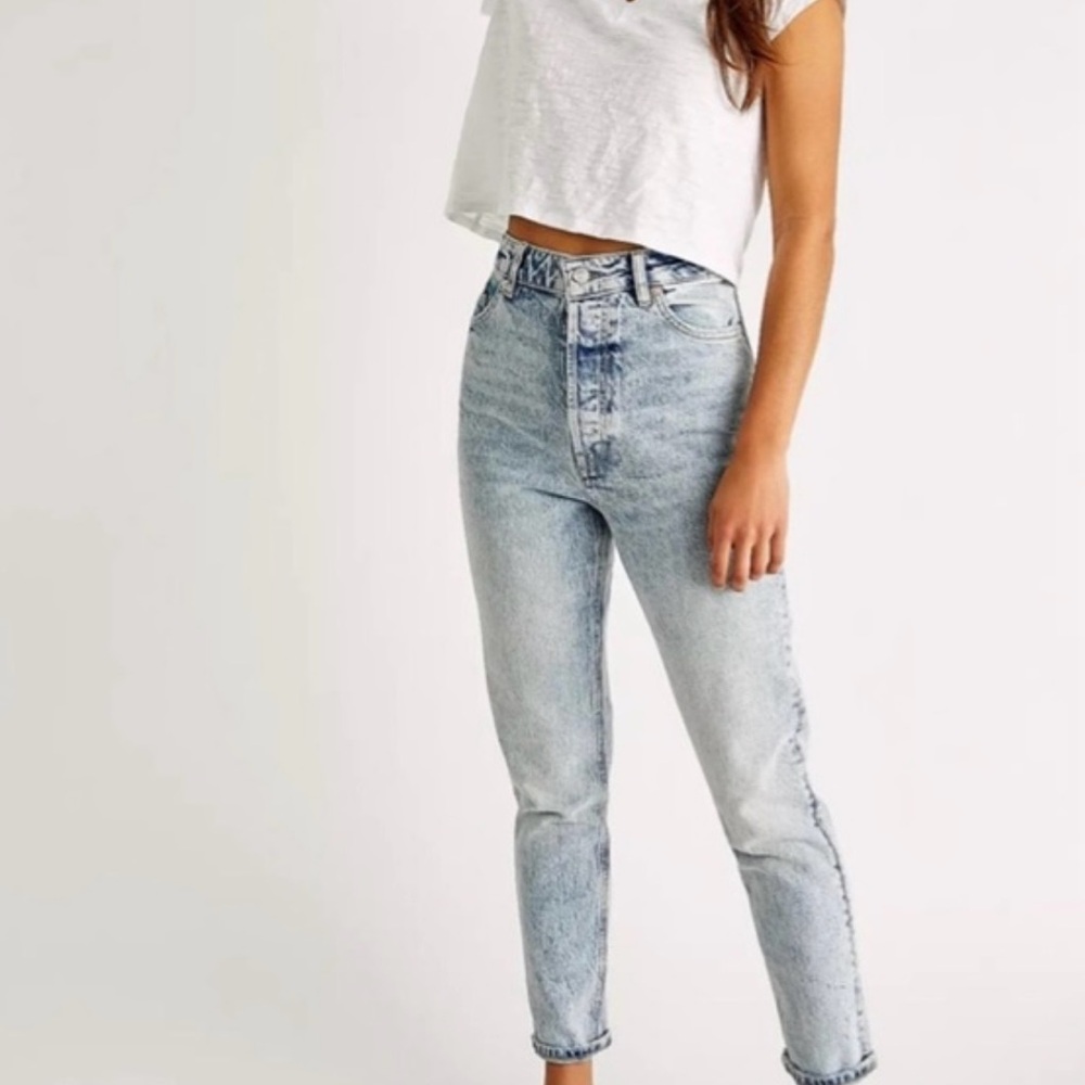 Free People Acid Wash Jeans
